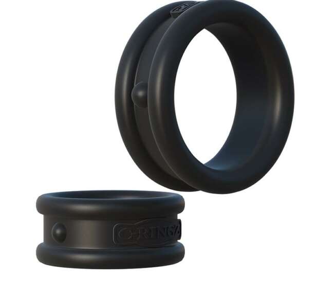 2 Set Penis Ring Black