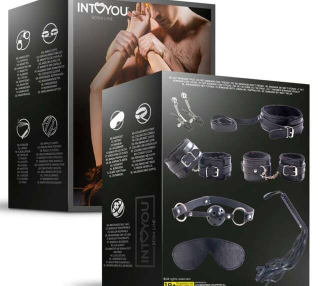 7-Piece Furry Bondage Set – Soft, Sensual & Adjustable