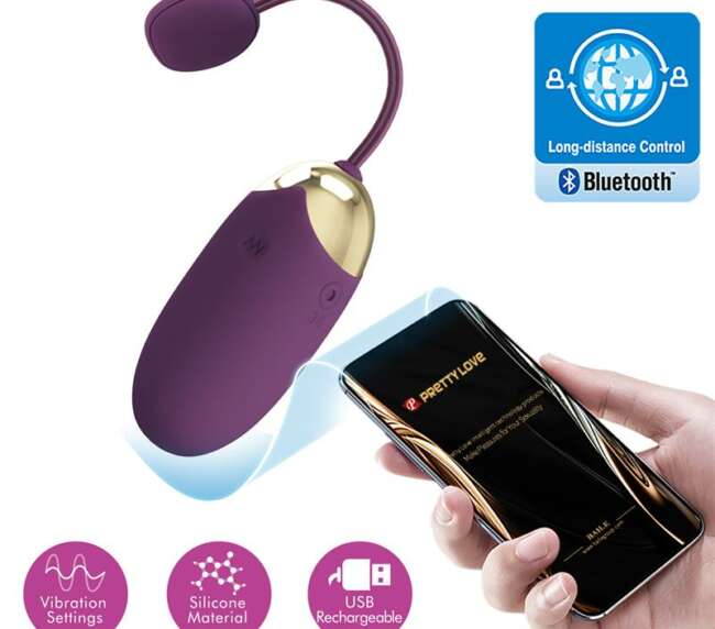 Abner Vibrating Egg with App Lilac