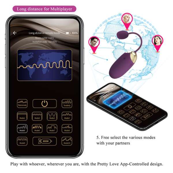 Abner Vibrating Egg with App Lilac – Image 11