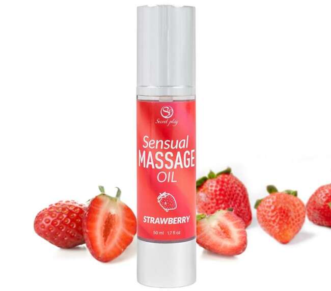 Sensual Massage Oil Strawberry 50 ml.