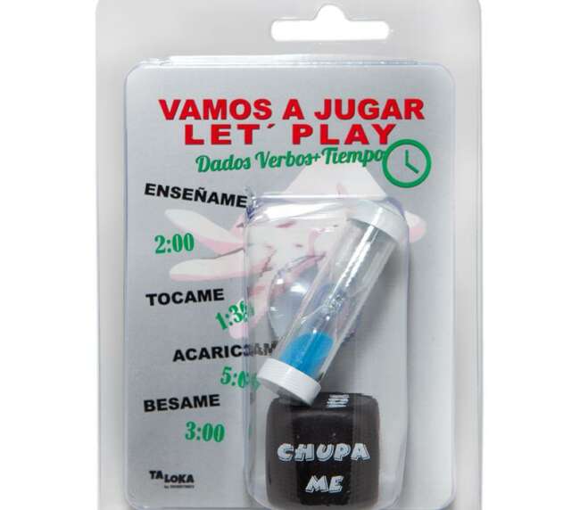 Action dice set and an hourglass