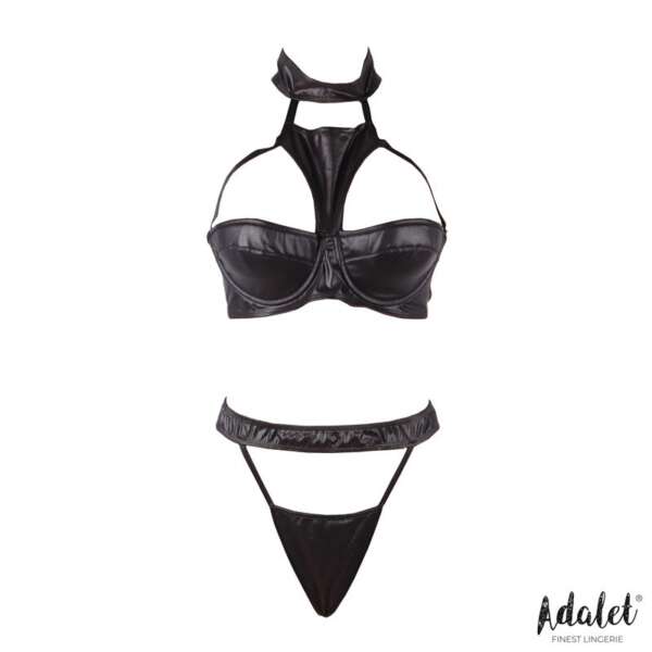 Addis Bra Set with Choker and High-Waisted Thong – Image 3