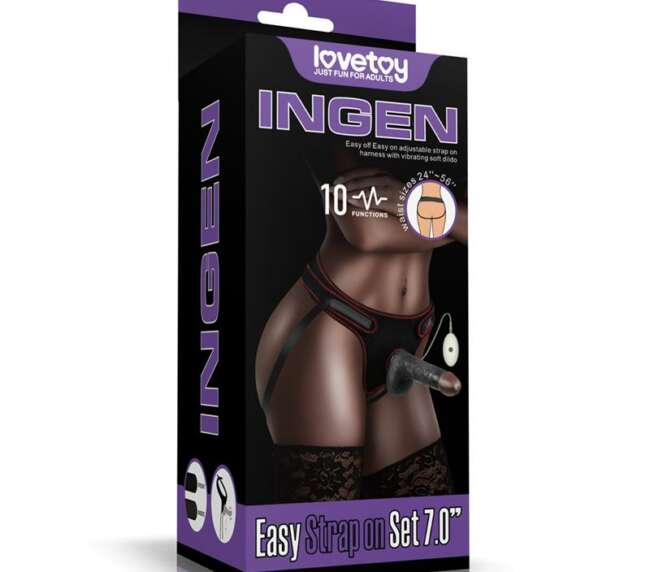 Adjustable Strap on with Dildo 10 Functions 7.0