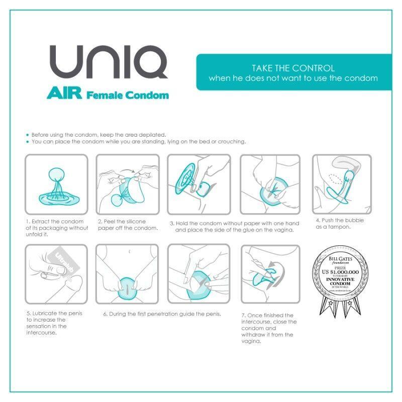 Air Female Condoms without Latex 3 pcs – Image 3