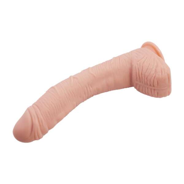 Alex Curved Dildo with Testicles G-Spot Suction Cup Flesh – Image 10