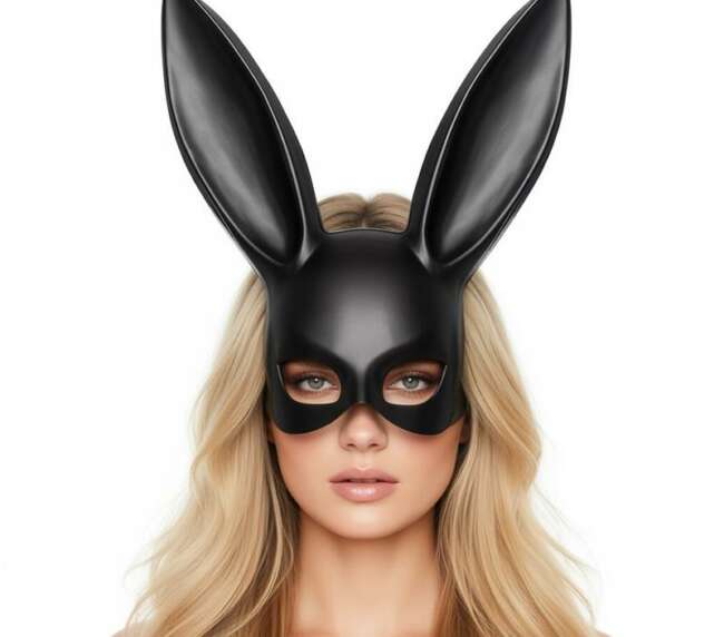 Allicia Bunny Mask Black