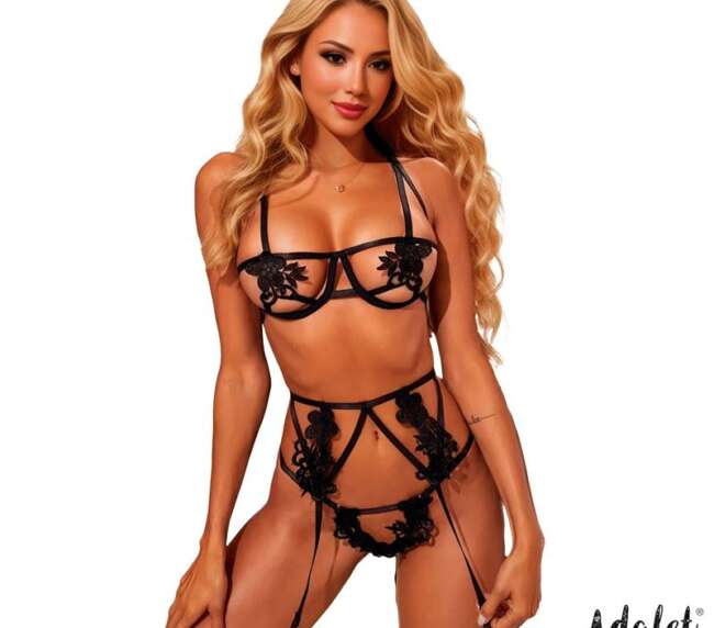 Amber 3 Pieces Set Black