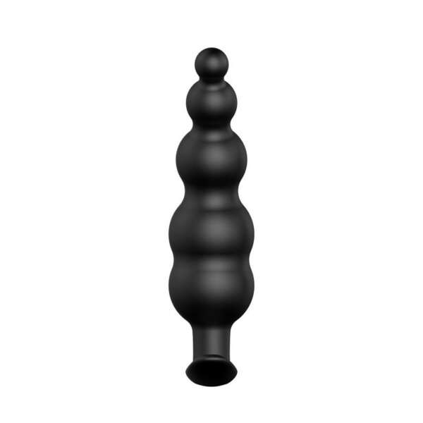 Anal Bubble Plug Black Silicone – Image 4