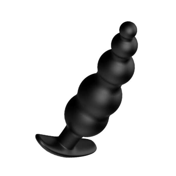 Anal Bubble Plug Black Silicone – Image 6