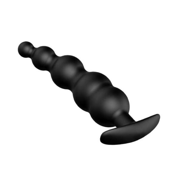 Anal Bubble Plug Black Silicone – Image 7