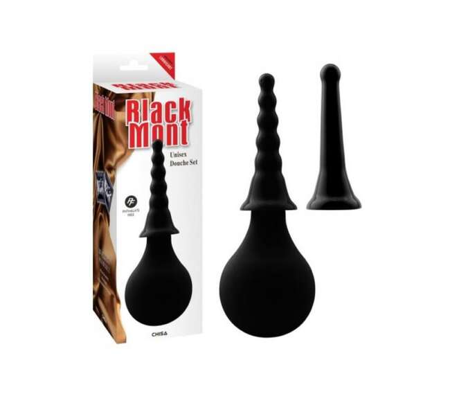 Anal Douche Set 15 cm Black