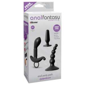 Anal Party 3pcs Pack Black