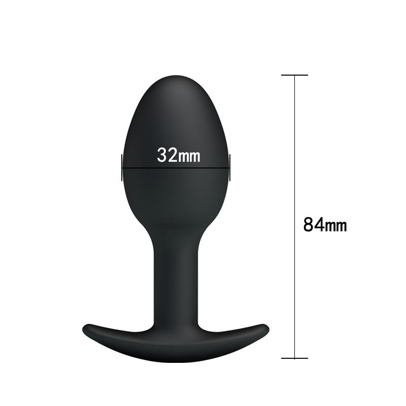 Anal Plug Black with Ball – Image 5