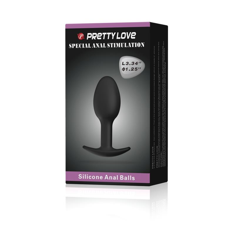 Anal Plug Black with Ball – Image 7