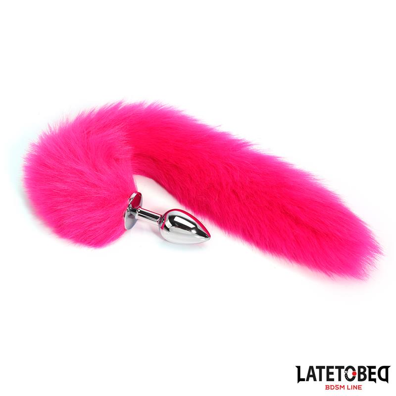 Anal plug with tail Hot Pink 40 cm – Image 10