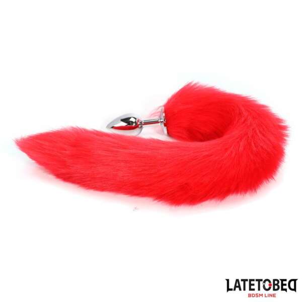 Anal plug with tail Red 40 cm – Image 12