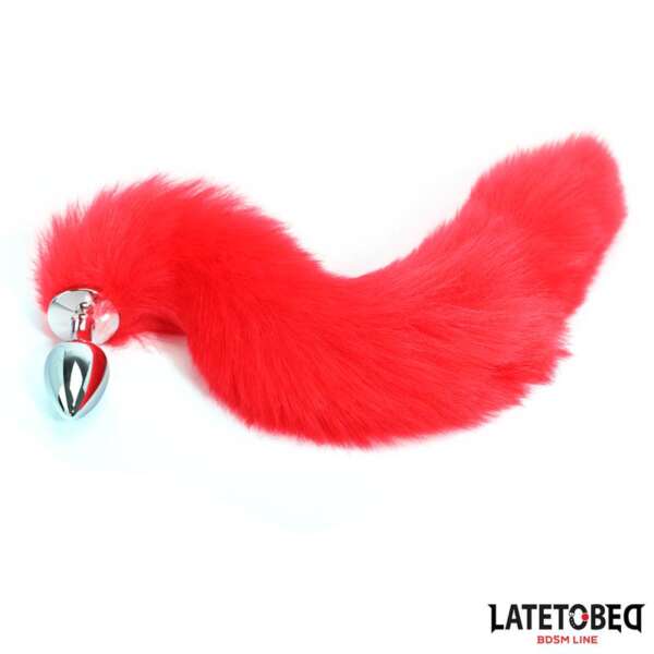 Anal plug with tail Red 40 cm – Image 4