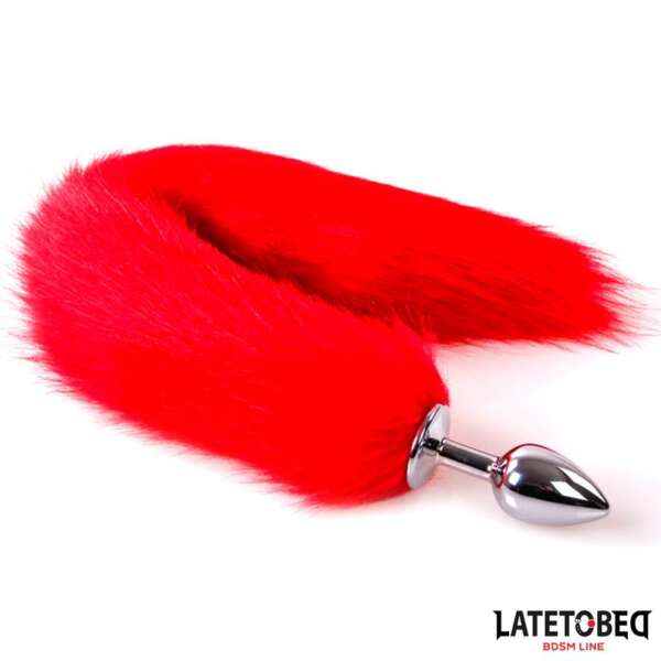 Anal plug with tail Red 40 cm – Image 10