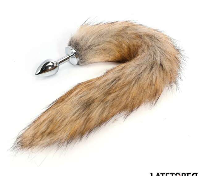 Anal plug with tailBrown 40 cm