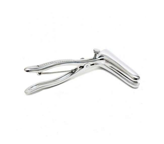 Anal Speculum with 2 Spoons Chrome-Silver
