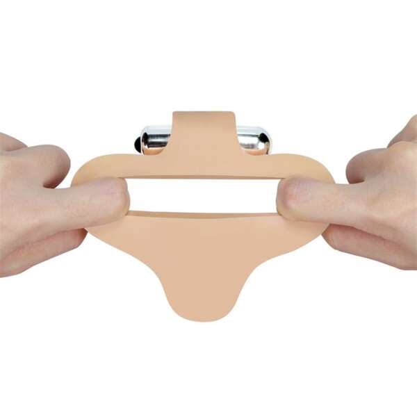 Anal Stimulator The Ultra Soft Bead 6.5 with Vibration Flesh – Image 7