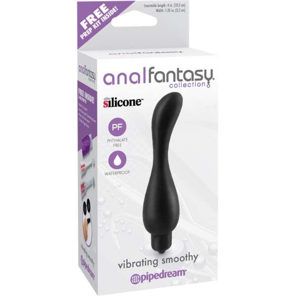 Anal Stimulator with Vibration Vibrating Smoothy Black – Image 4