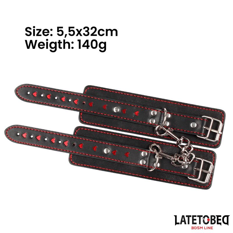 Ankle Cuff with chain and Hearts – Image 3