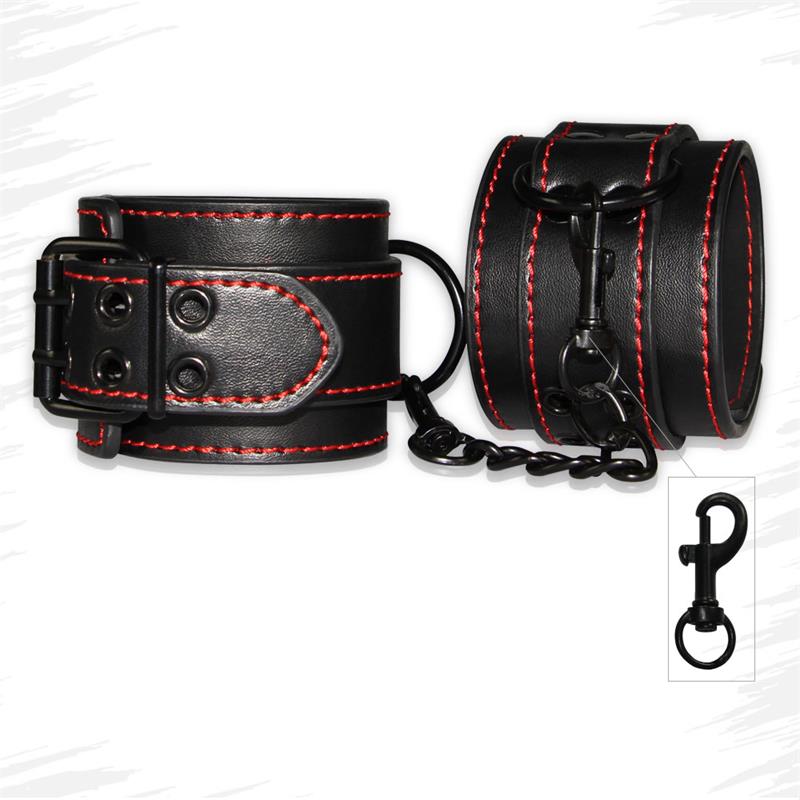 Ankle Cuffs Bondage Black – Image 5