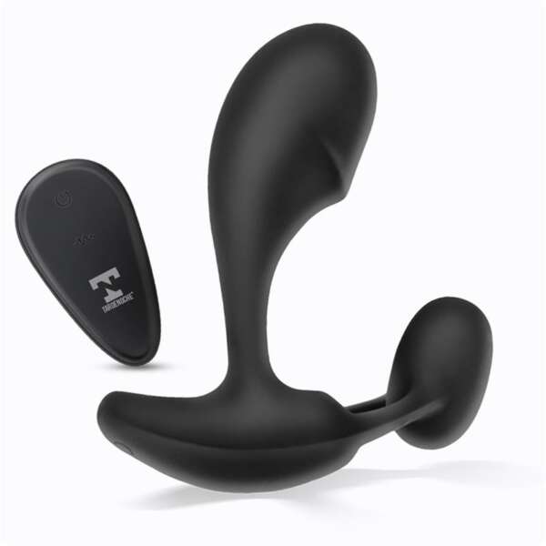Aquen Prostate and Perineum Stimulator Liquid Silicone Remote Control Magnetic USB – Image 4