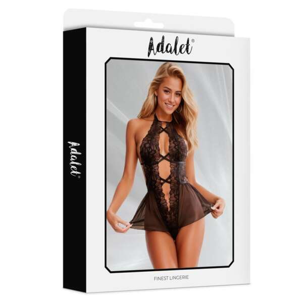 Ariella Open Back Teddy with Floral Pattern – Image 5