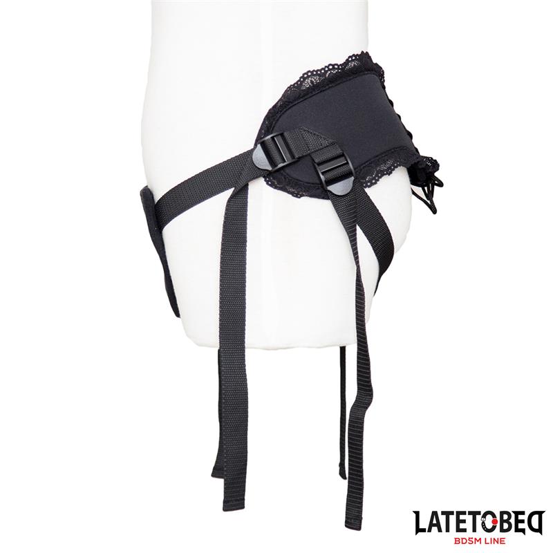 Lace Edge Strap On with Silicone Ring – Image 6