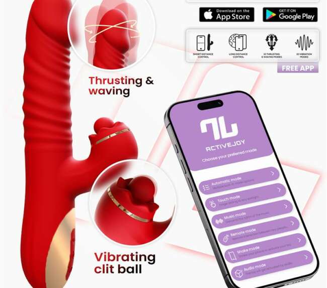 Ascen Thrusting and Waving Vibe with App Magnetic USB