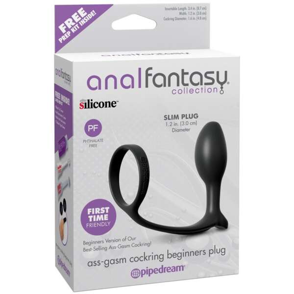 Ass-Gasm Cockring for Beginners Colour Black – Image 9