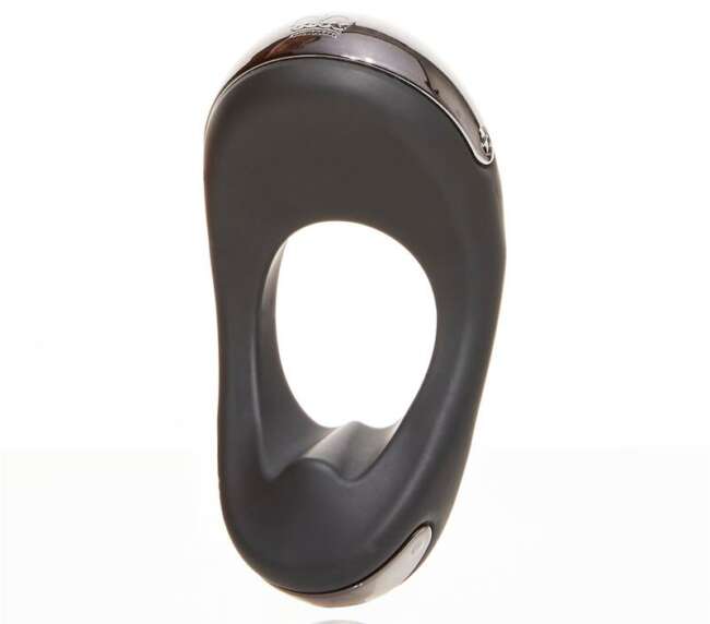 Atom Plus Virbrating Penis Ring and Perianal Stimulator Black