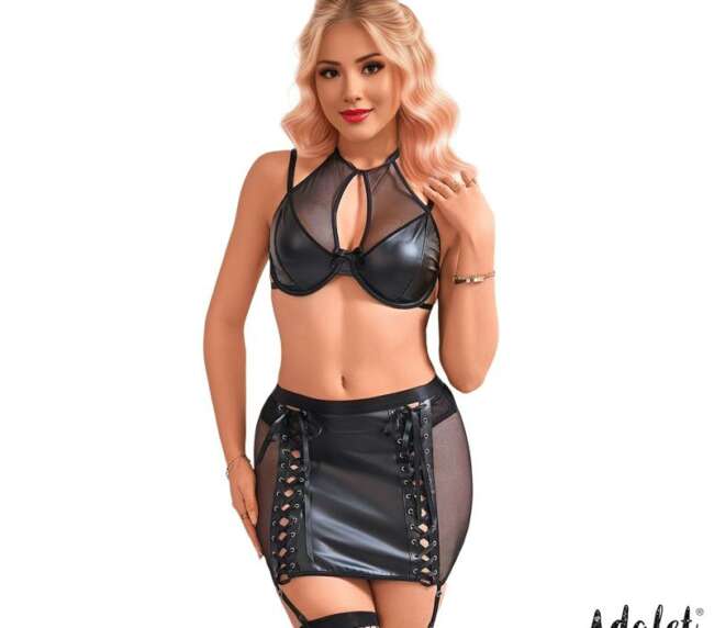 Aurora Top and Skirt Vegan Leather