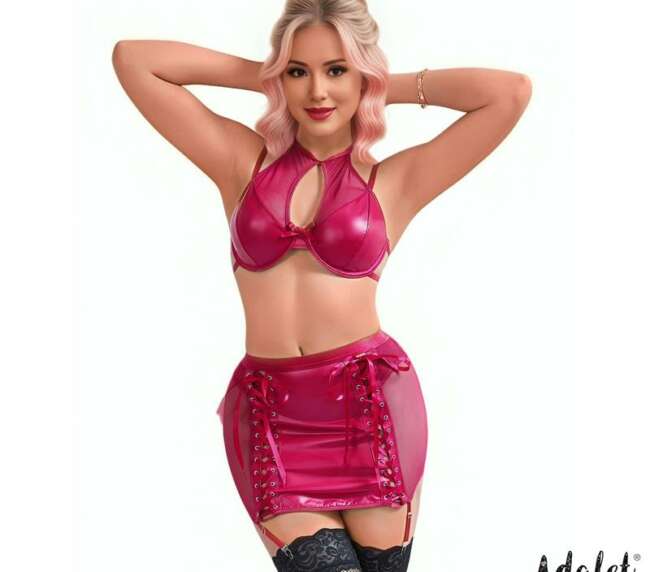 Aurora Top and Skirt Vegan Leather