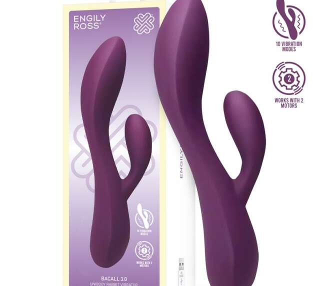 Bacall 3.0 Vibe Injected Liquified Silicone Double Motor USB