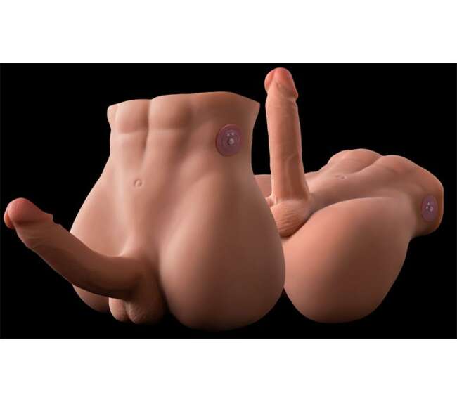 Batlett Dildo and Ass Thrusting and Vibrating Masturbator