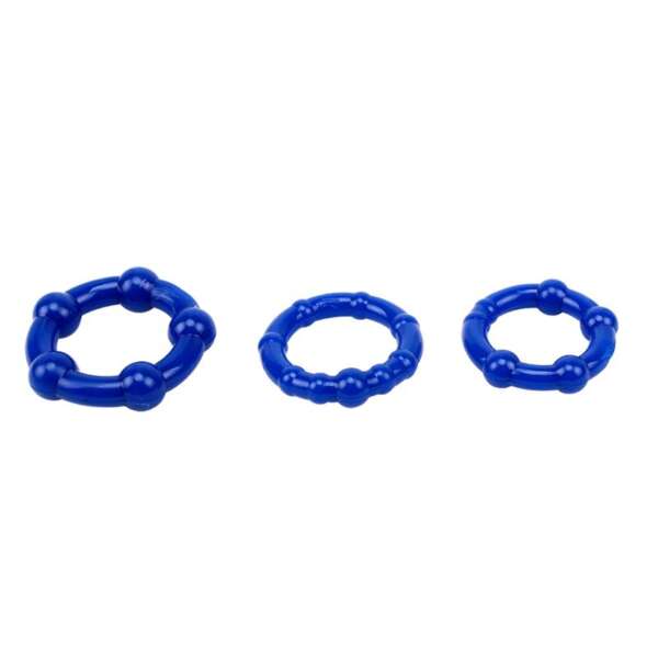 Beaded Cock Rings-Blue – Image 3