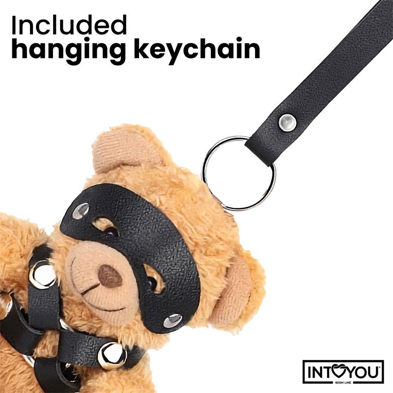 Bearly Keychain BDSM Teddy Bear with Chest Harness – Image 6
