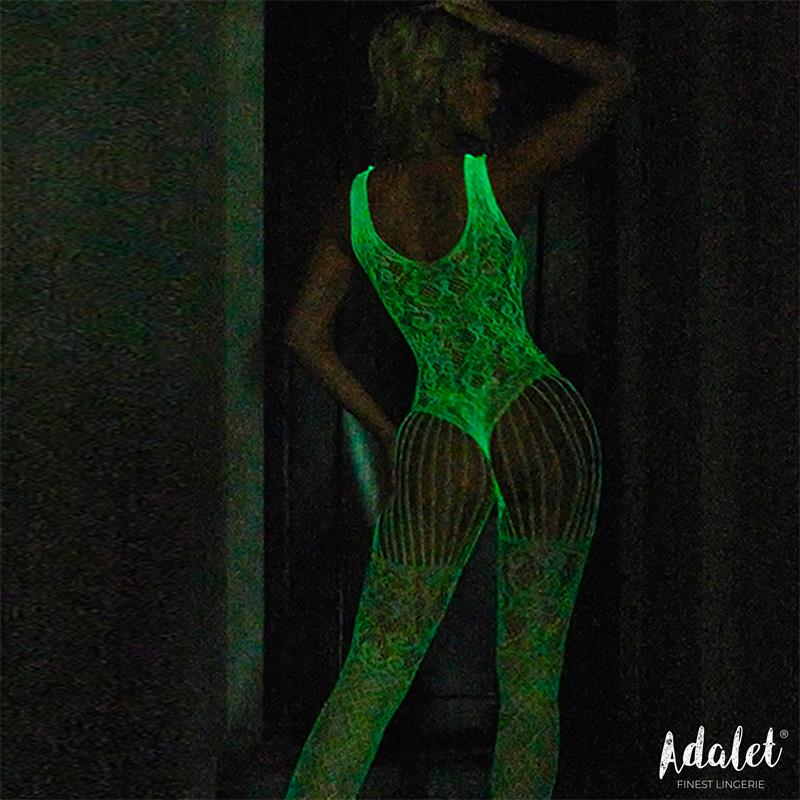 Beatrice Bodystocking Glow In Dark One Size – Image 6