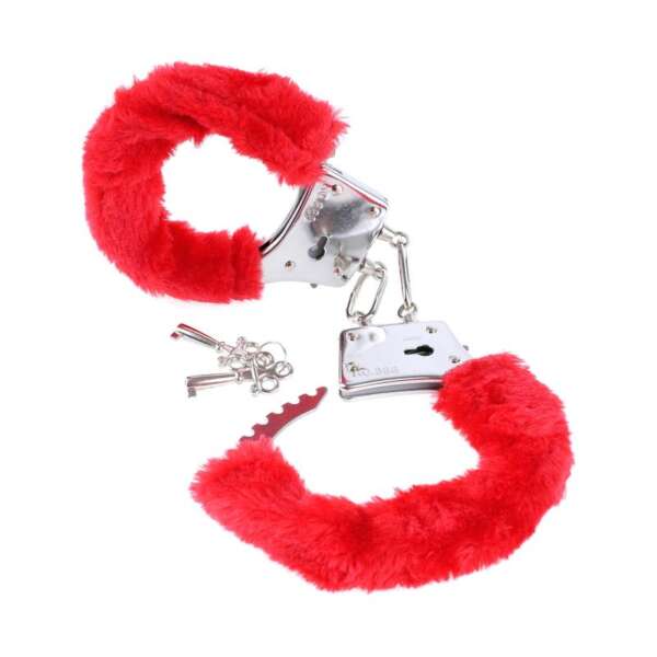 Beginners Furry Cuffs Red