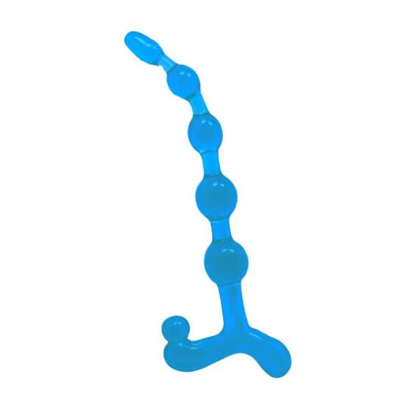 Bendy Twist Anal Beads Blue – Image 4