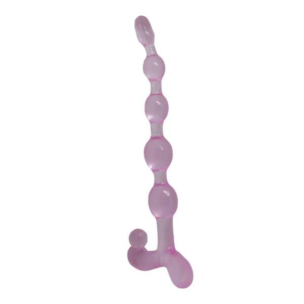 Bendy Twist Anal Beads Pink – Image 4