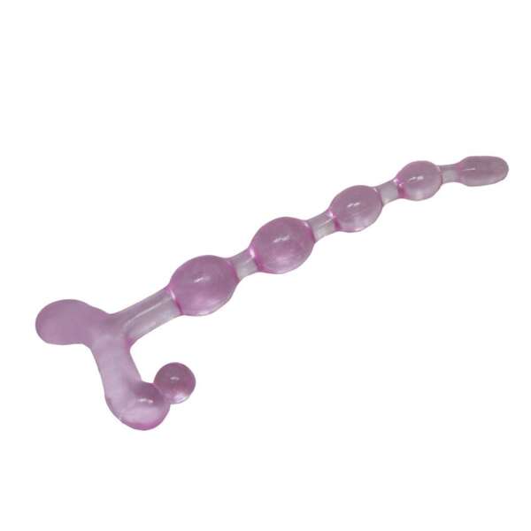 Bendy Twist Anal Beads Pink – Image 6