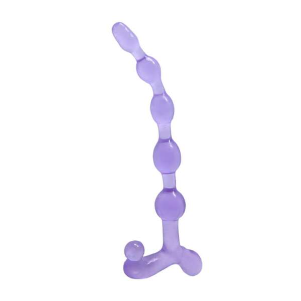 Bendy Twist Anal Beads Purple – Image 4