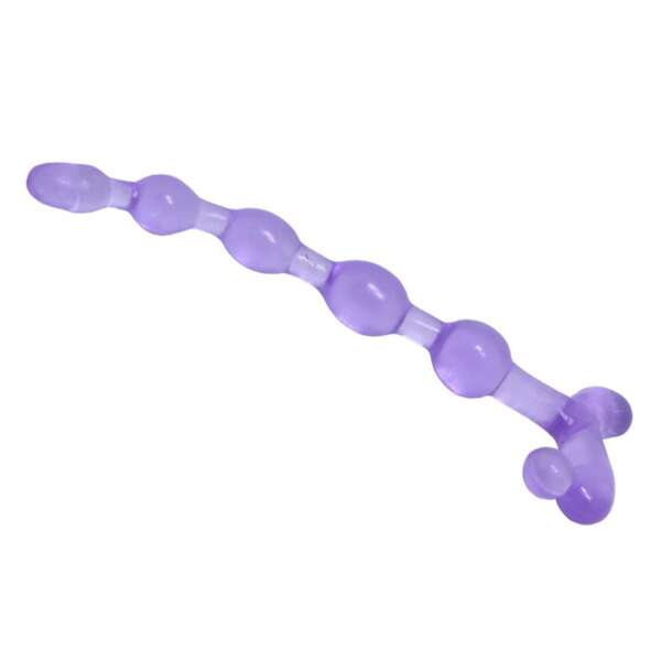 Bendy Twist Anal Beads Purple – Image 5