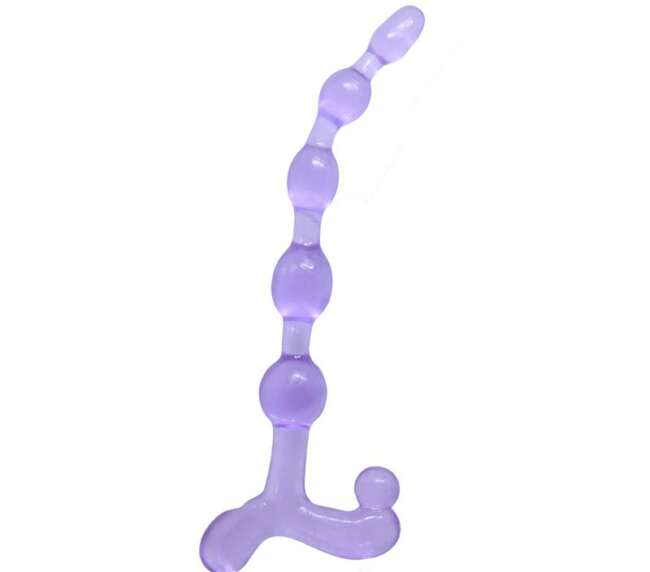 Bendy Twist Anal Beads Purple