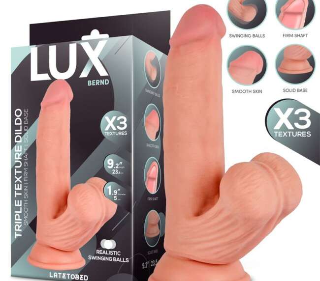 Bernd Triple Density Dildo with Swinging Balls 9.2